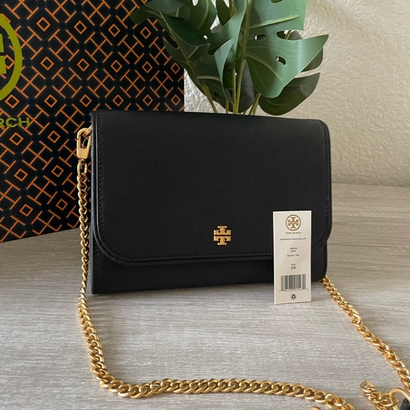 New, tory burch emerson chain crossbody wallet - Picture 10 of 13